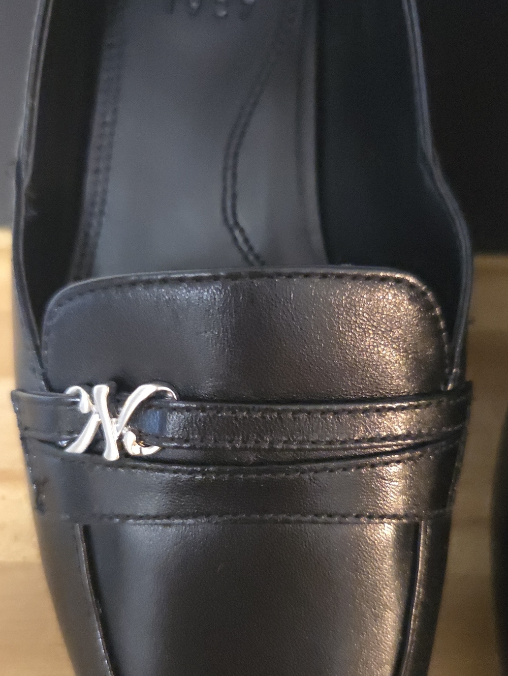 NWT "Naturalizer" Create Black Leather Flats Woman's Size 8M or 9.5M - Picture 3 of 6
